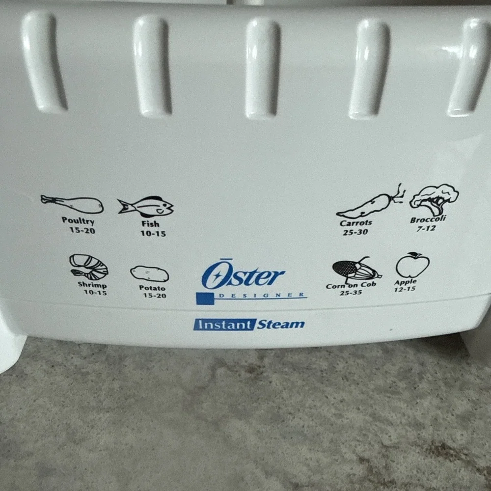 Sunbeam Oster Instant Steam 4711 Food Rice Steamer 2 Tier 6 Quart Clean Works